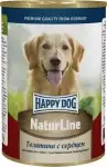 Happy dog консервы для собак: телятина, сердце и рис (фарш)