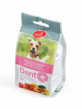 TiTBiT лакомство для собак жевательные дольки Dent мясное ассорти