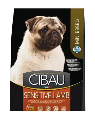 Farmina Cibau Sensitive Lamb Mini сухой корм для взрослых собак мелких пород с чувствительным пищеварением с ягненком