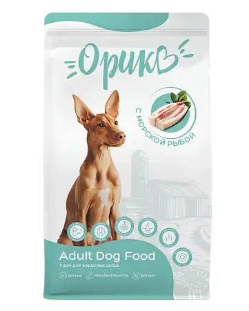 Купить Орико сухой корм для взрослых собак всех пород с морской рыбой
