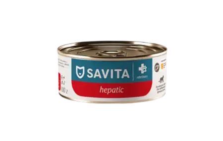 Купить savita vet hepatic консервы для взрослых кошек для поддержания функции печени