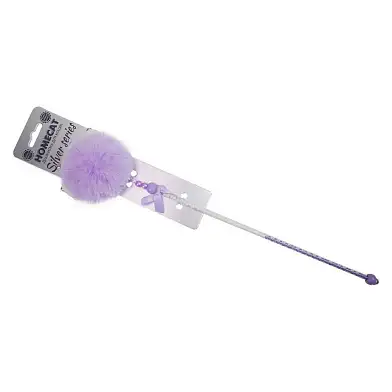 Homecat SILVER SERIES дразнилка для кошек помпон с бусинками сиреневая